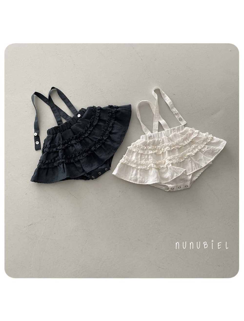 NUNU BIEL17｜(65-115cm) 木耳邊蛋糕裙