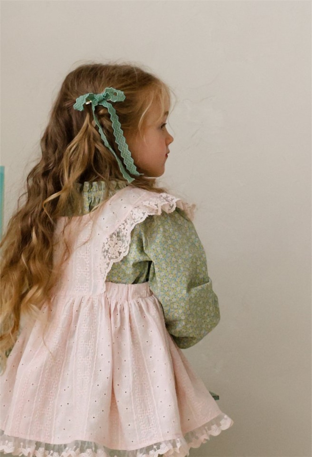 FLO07｜(free) 4色蝴蝶結滾邊髮夾