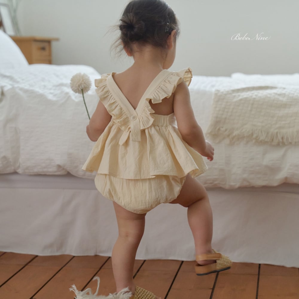 bebe nine37  (6m-24m) 3色小荷葉蛋糕套裝