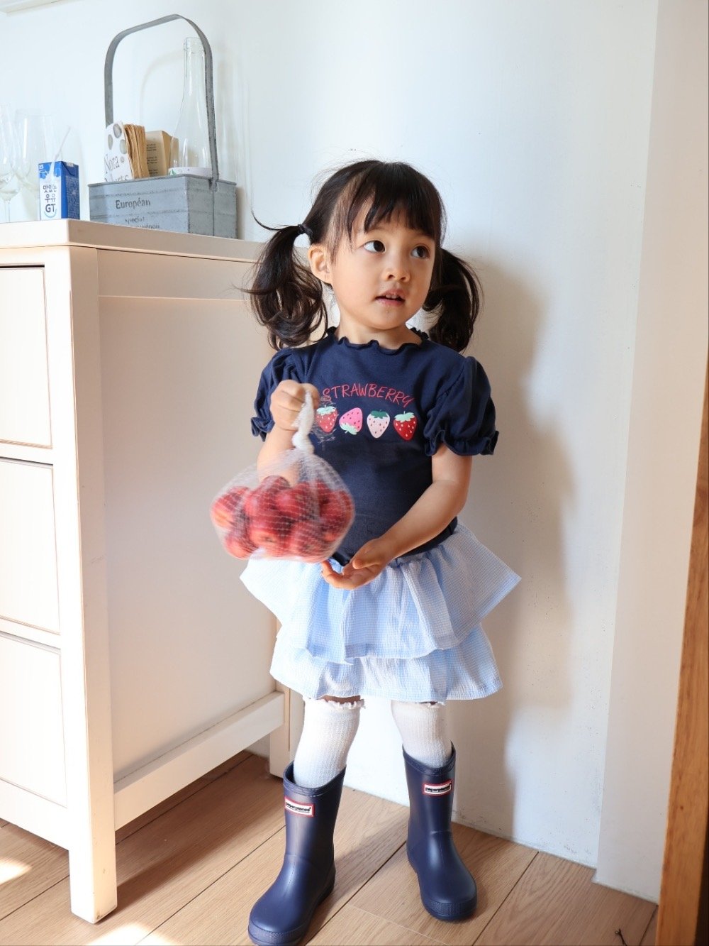 Color16｜(75-115cm) 荷葉裙擺短褲