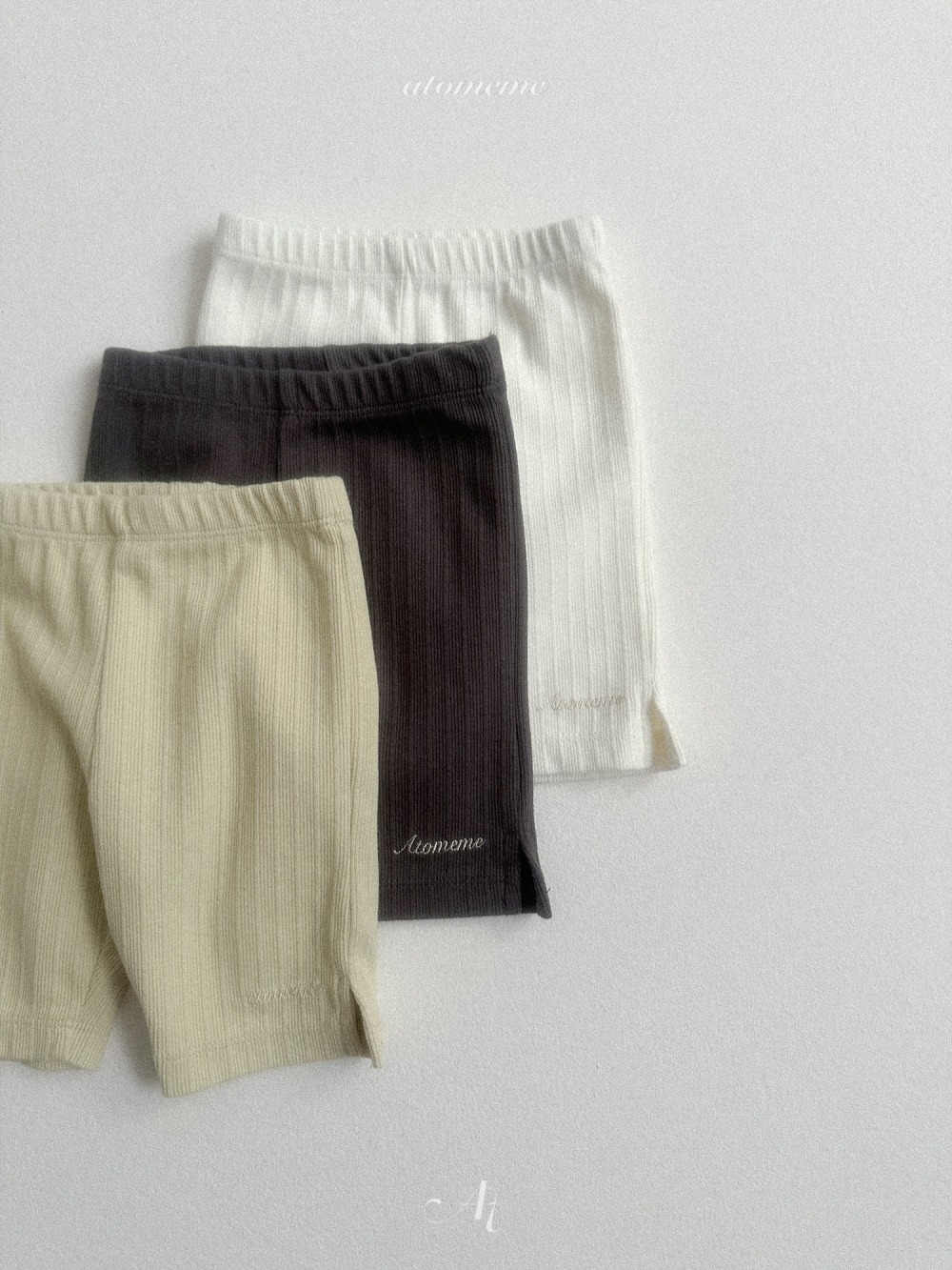 Atomeme36｜(70-110) 簡約五分緊身褲