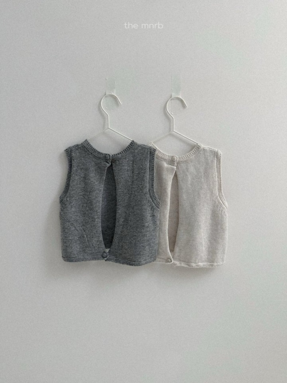 MiniRobe21｜(70-110) 背部開衩針織背心