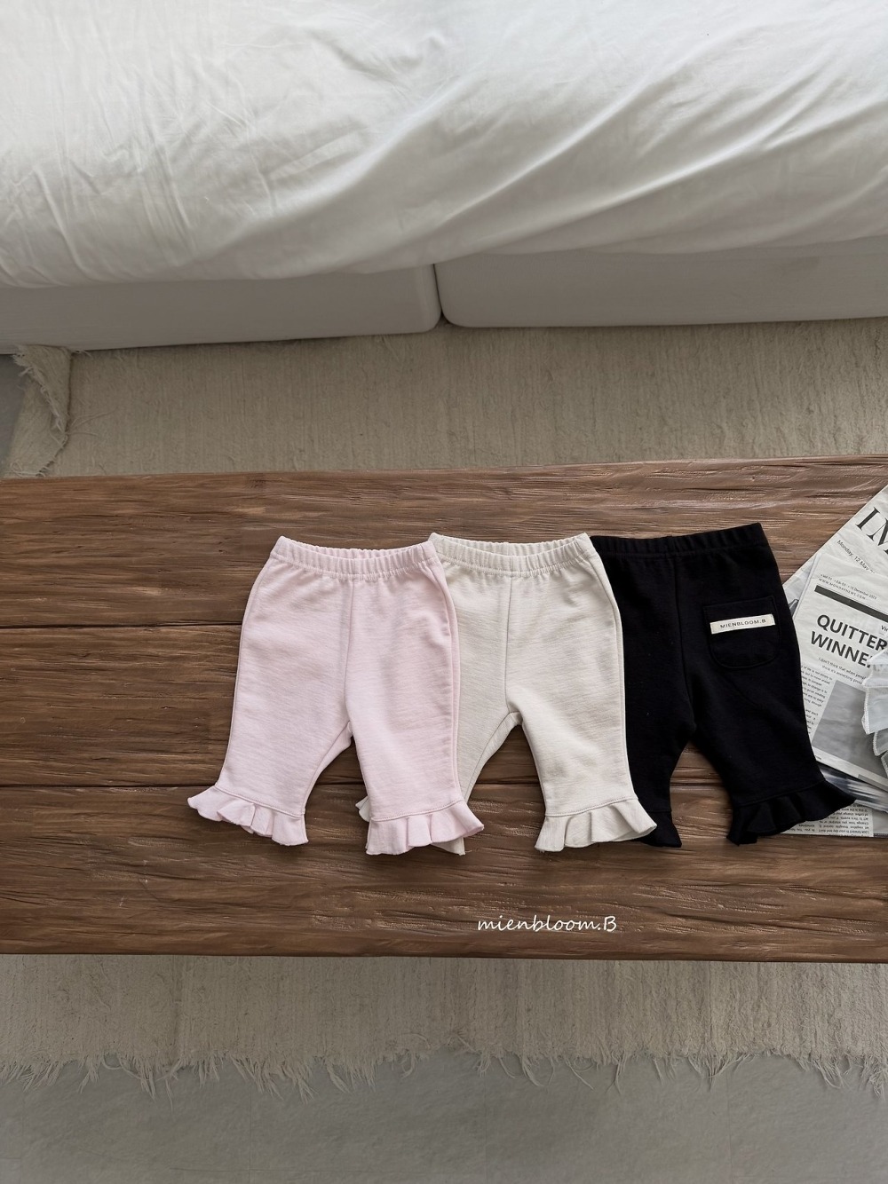 Bloom.b28｜(55cm-118cm) 荷葉百褶邊褲