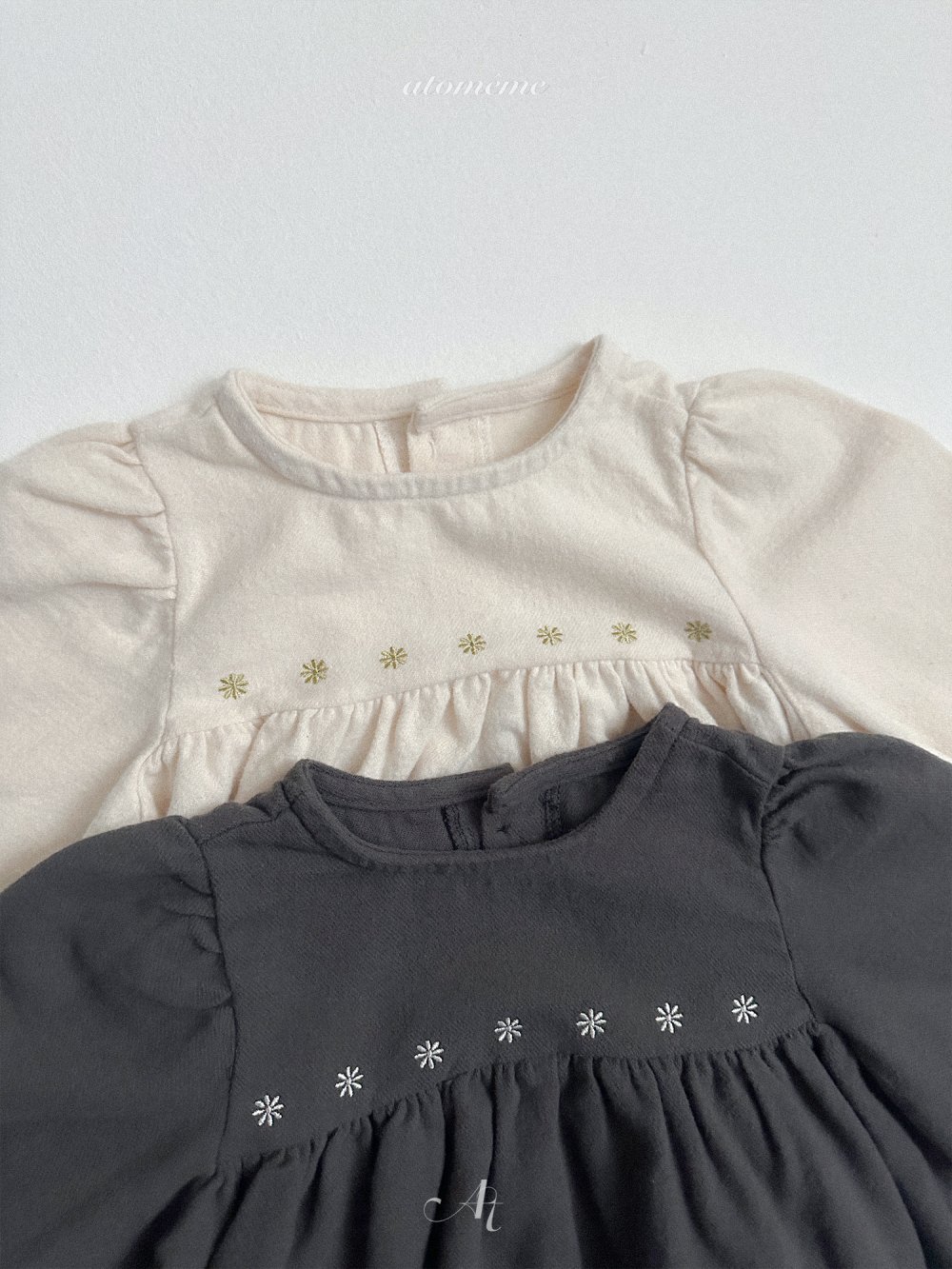 AT18｜(70-110) 雛菊刺繡娃娃洋裝