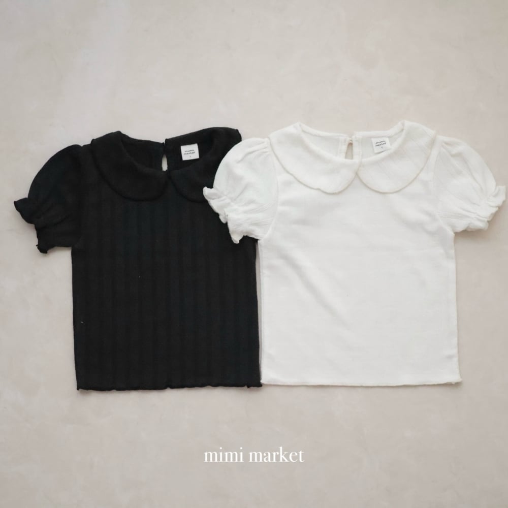 mimi market16 (75-90cm)  泡泡袖翻領上衣