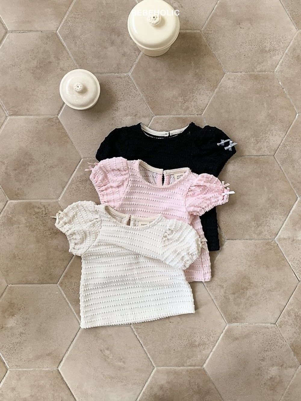 Bebe holic42｜(3m-18m) 公主泡泡袖上衣