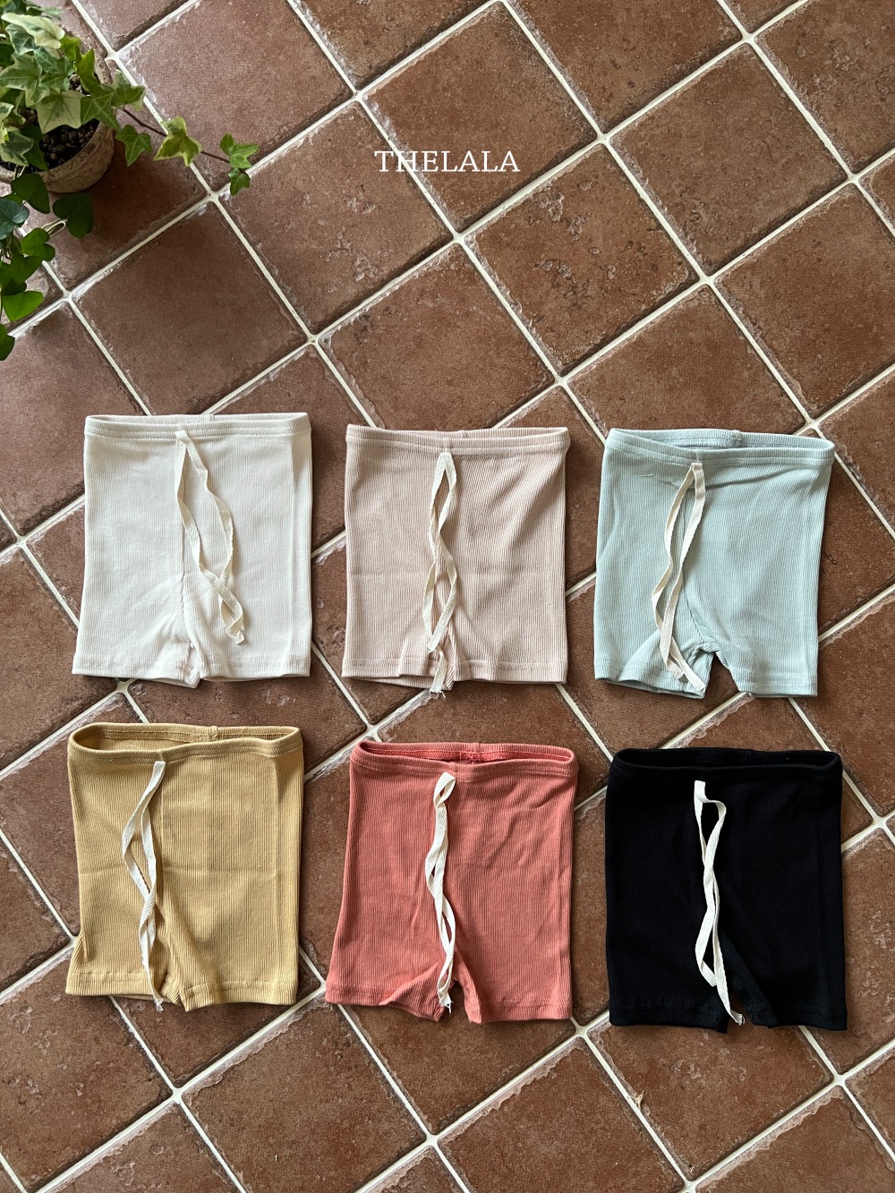 thelala12｜ (70-115) 五分素面緊身褲