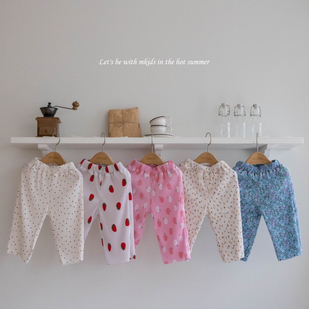 M-KIDS03｜(65-115cm) 印花輕便長褲