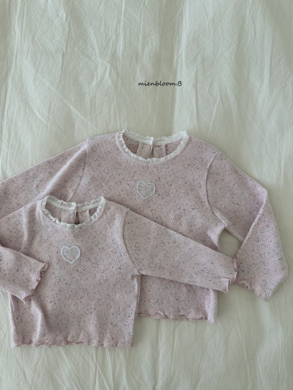 Bloom.b11｜(0m-7y) 愛心捲邊上衣
