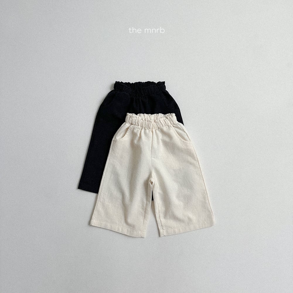 MiniRobe22｜(70cm-110cm)kids 2色素色口袋直筒寬庫