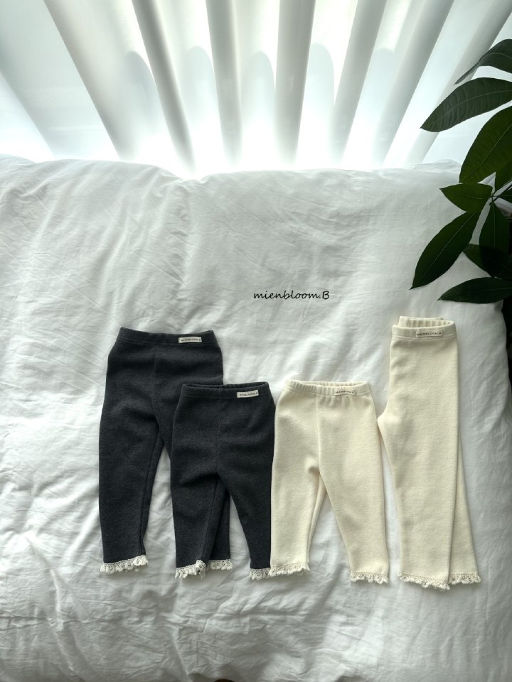 Bloom.b20｜(0m-24m/85cm-125cm) 天鵝絨蕾絲內搭褲