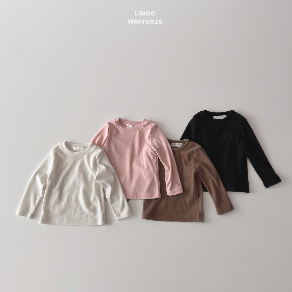 Lindo45｜(80cm-125cm) 基本款圓領素面上衣
