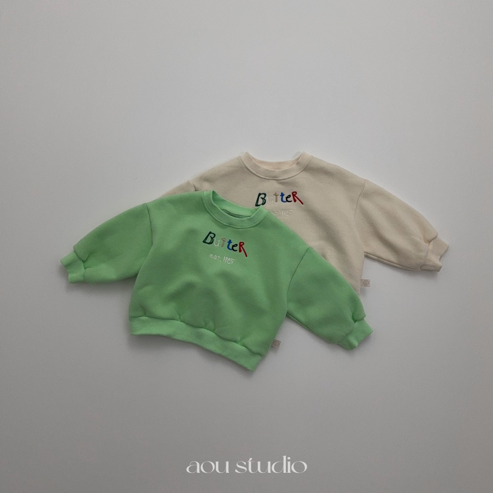 Aou 09｜ (70cm-110cm) 英字刺繡上衣