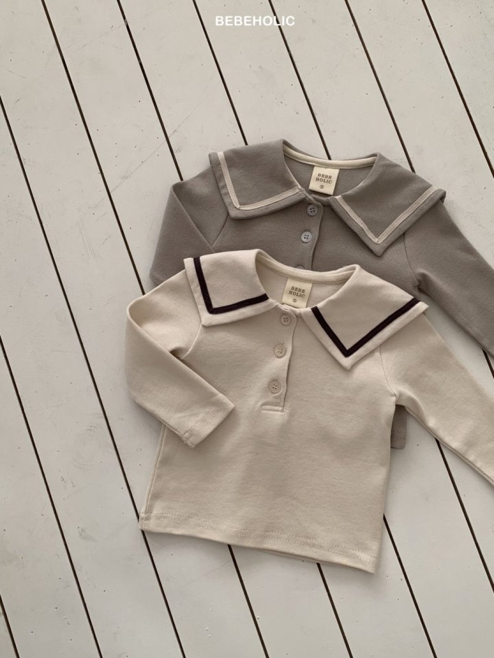 Bebe holic36｜(3m-18m) 水手翻領上衣