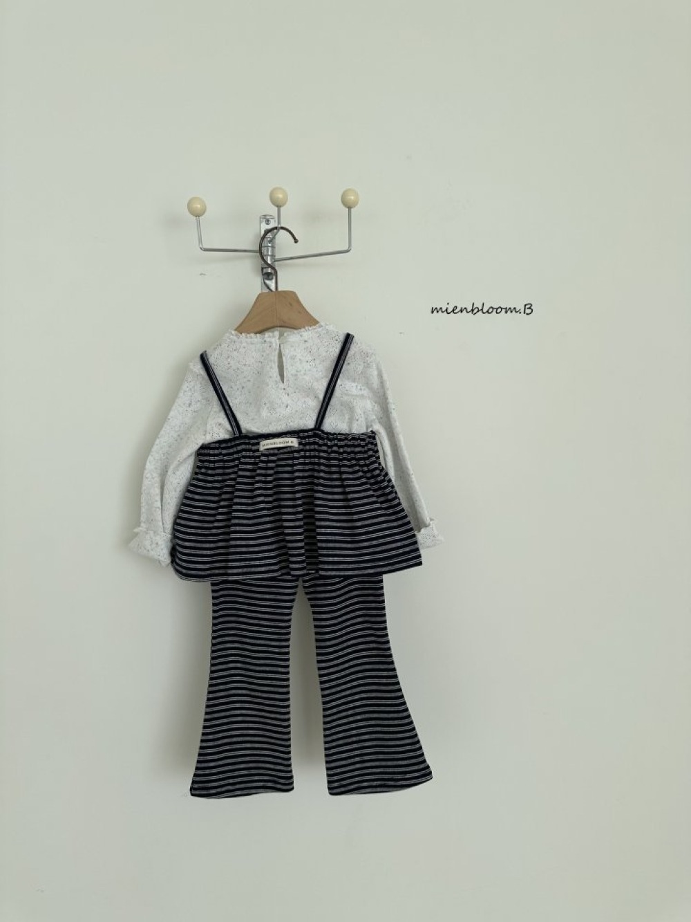 Bloom.b32｜(0m-7y) 細肩條紋小喇叭褲