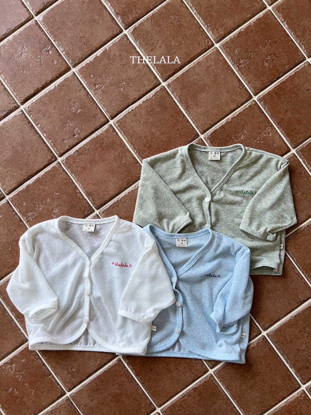 thelala21｜ (70-115) logo開襟薄外套