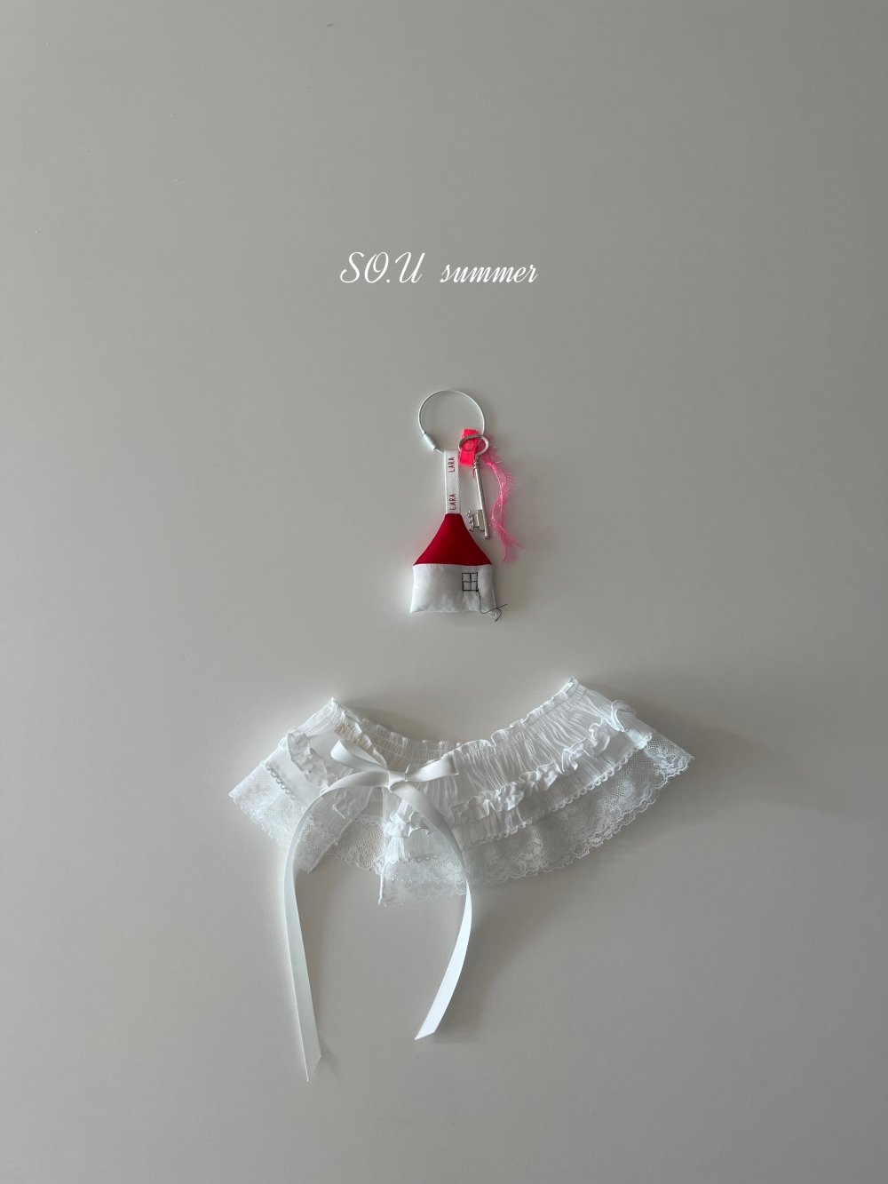 SO.U03｜(6m-4y)  蕾絲綁帶圍裙
