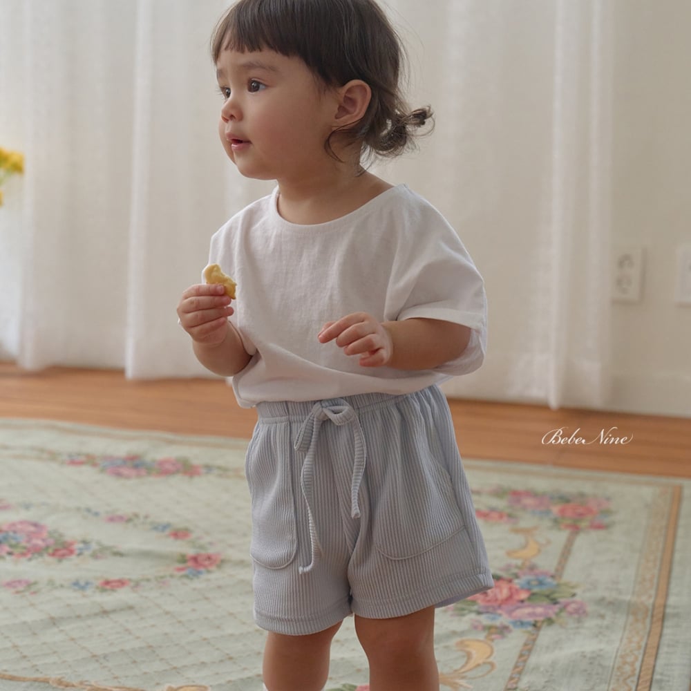 bebe nine23  (65cm-115cm) 3色抽繩口袋褲