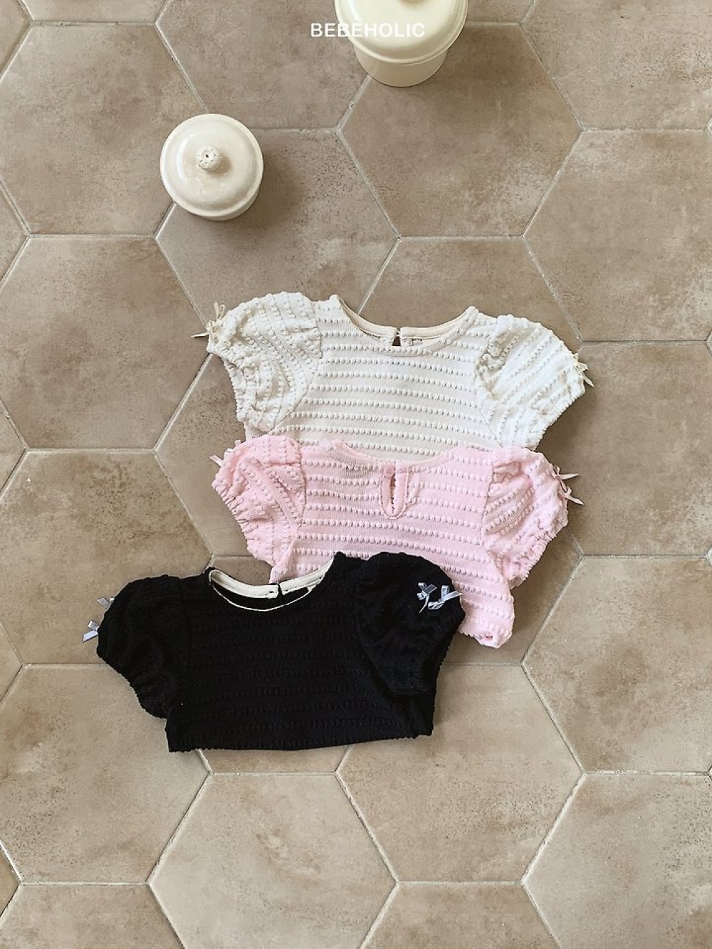 Bebe holic42｜(3m-18m) 公主泡泡袖上衣