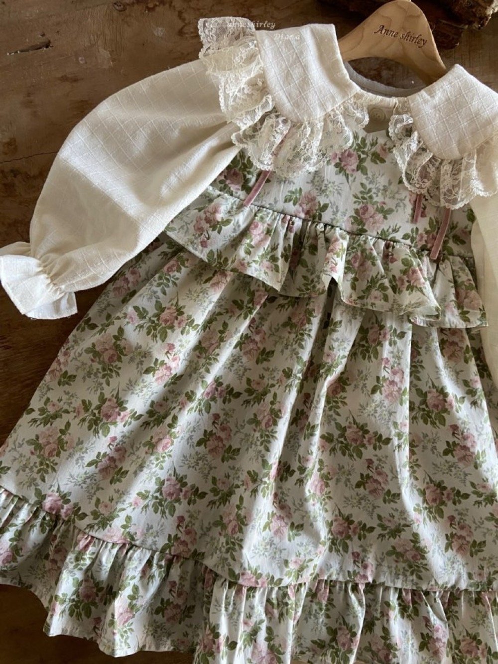 Anne Shirley12｜(1y-5y) 1色春日碎花綁帶洋裝