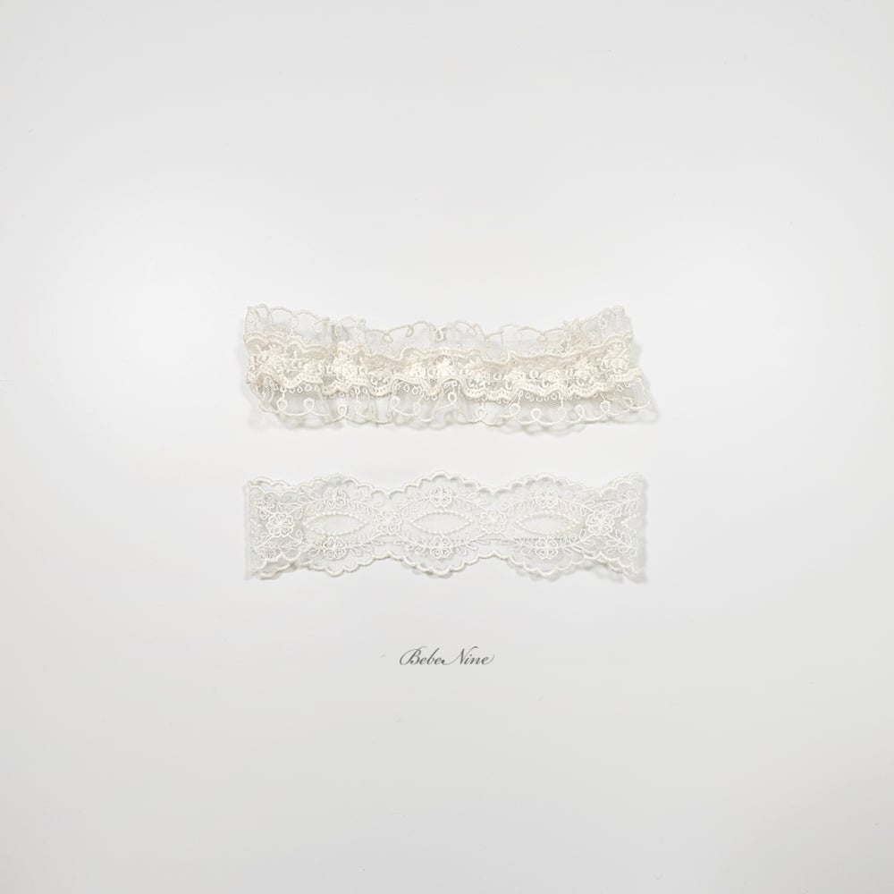 bebe nine49  (Free) 2色氣質蕾絲髮帶兩入組