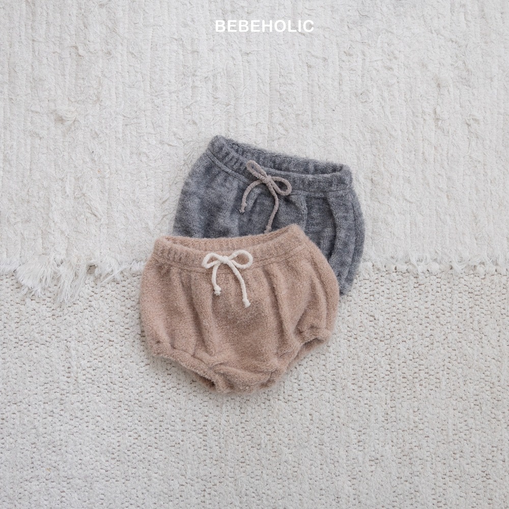 Bebe holic26｜(3m-18m) 刷毛抽繩燈籠褲