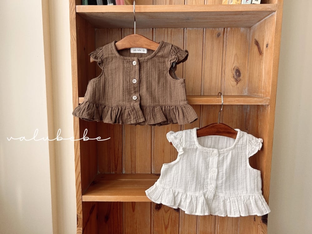 Valubebe 33｜(65-90cm) 泡泡袖方領襯衫