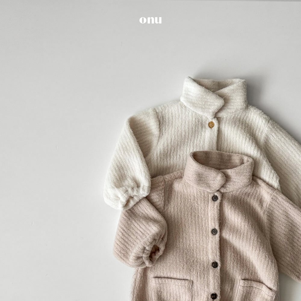 onu 02｜(6m-12m) 針織排扣包屁衣