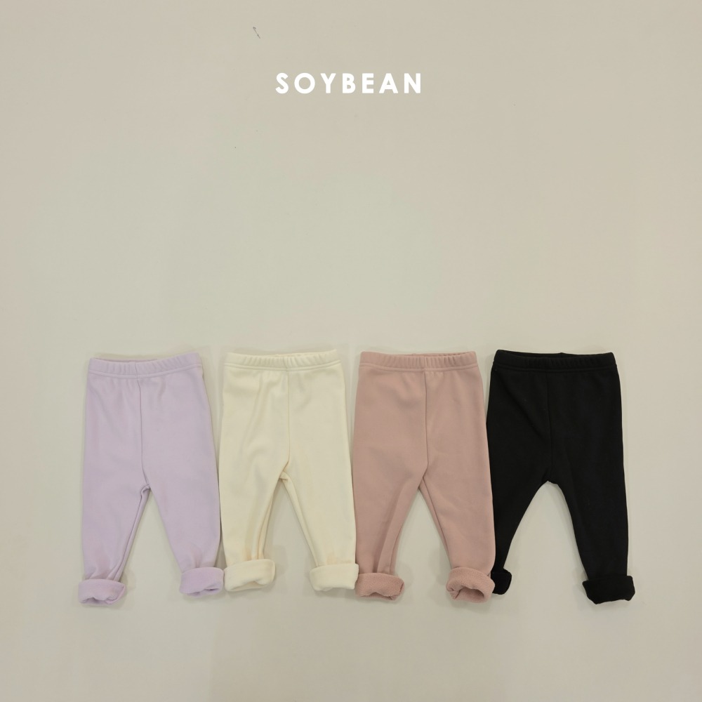 Soybean04｜(75cm-118cm) 素面內刷毛緊身褲