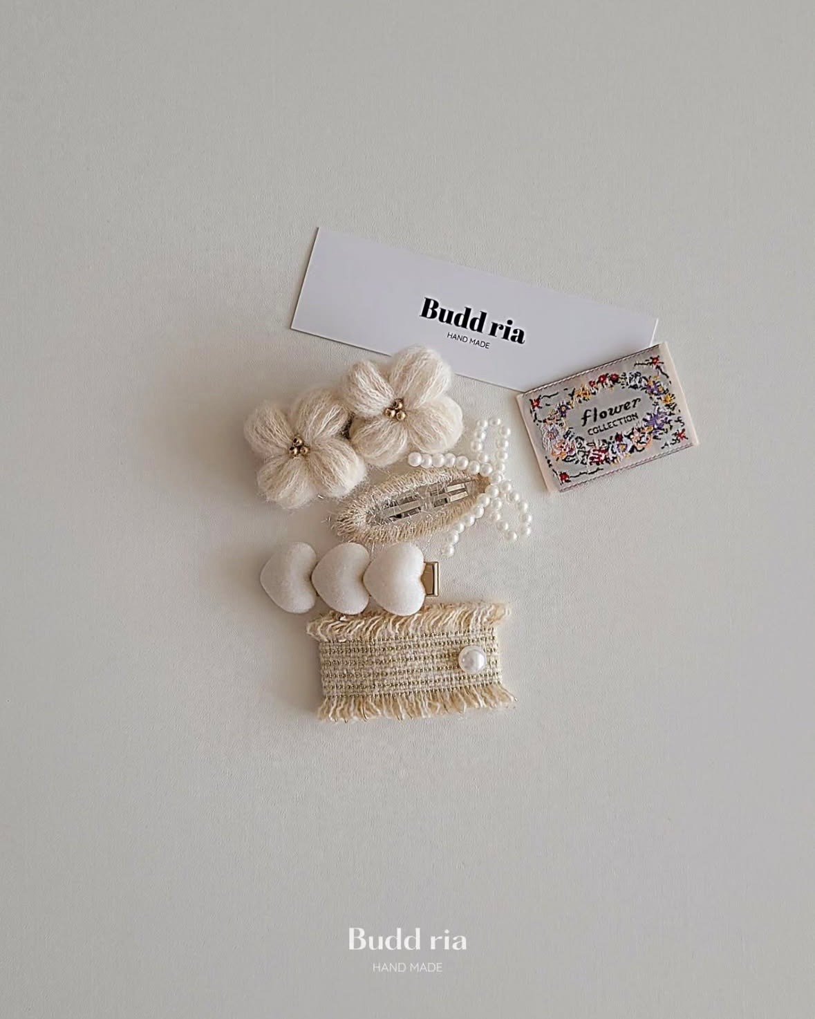 Budd ria 韓國純手工髮夾 四入組