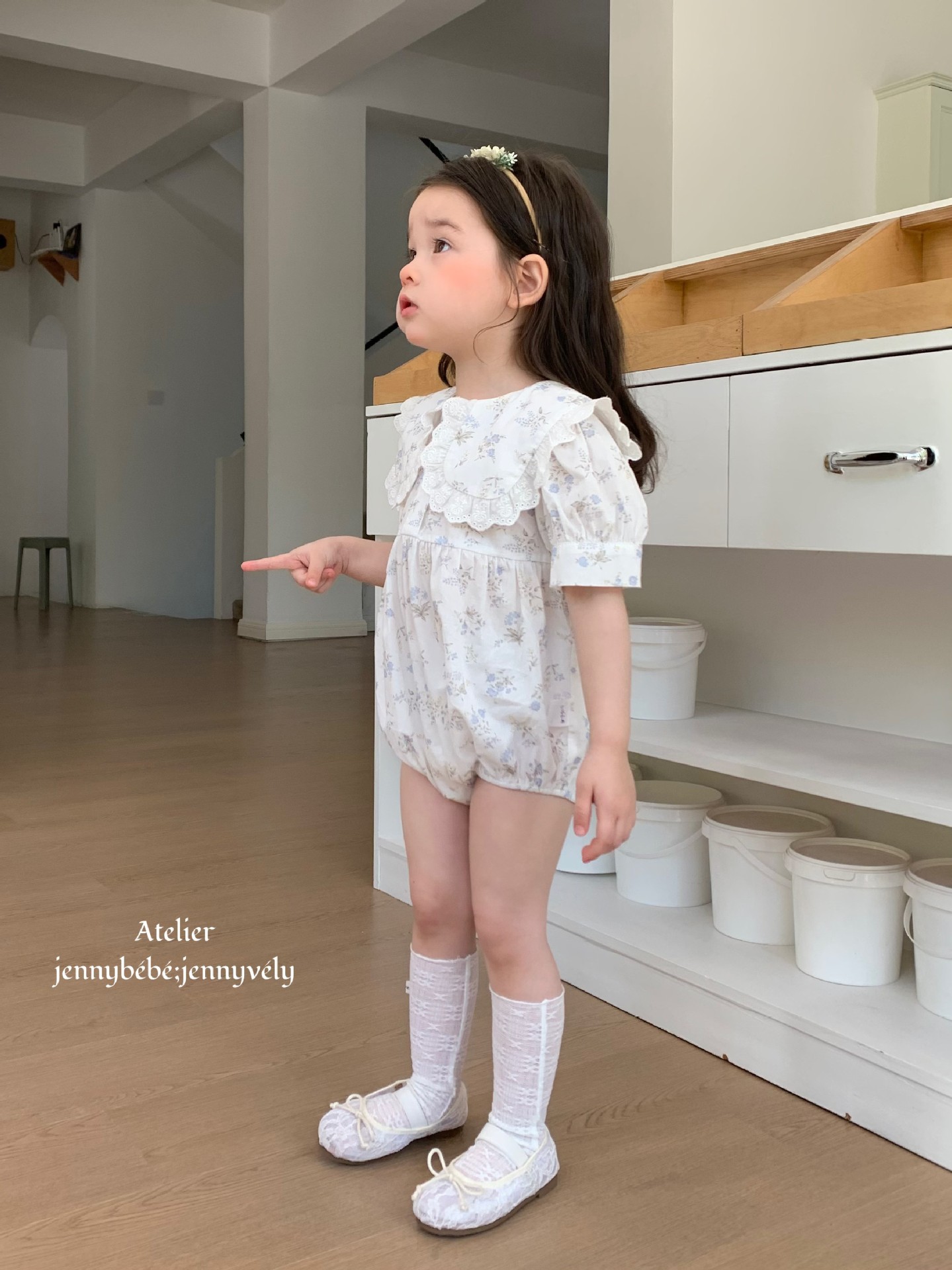 JE18｜(66-120cm) 碎花翻領包屁衣/洋裝