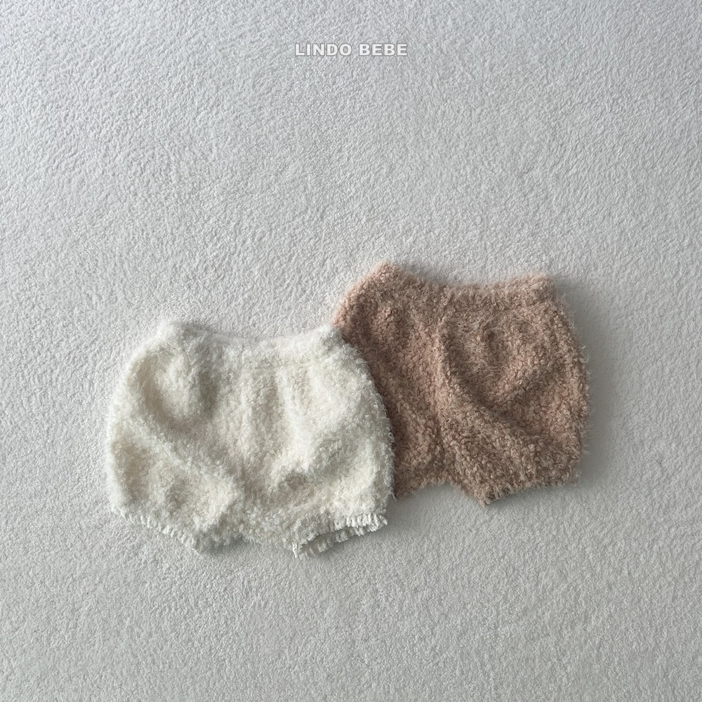 Lindo09｜(3m-18m) 毛毛蕾絲邊小短褲