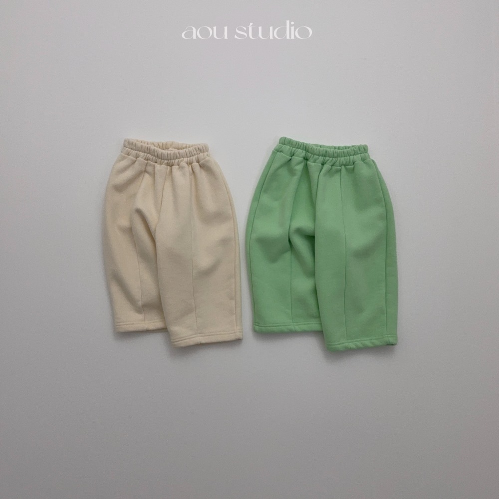 Aou 10｜ (70cm-110cm) 壓線休閒直筒褲