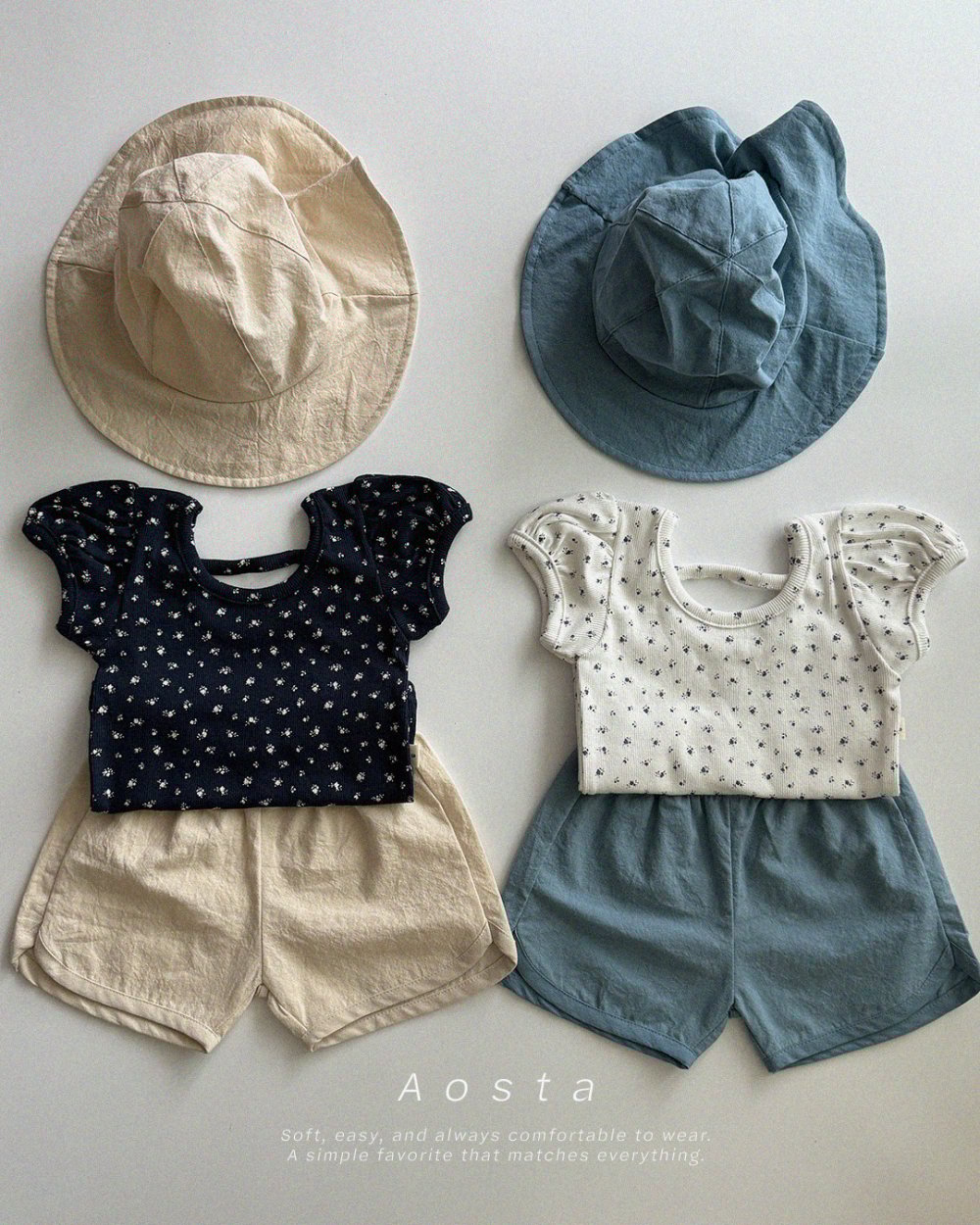 AOSTA05｜(6m-5y) 2色公主泡泡袖上衣