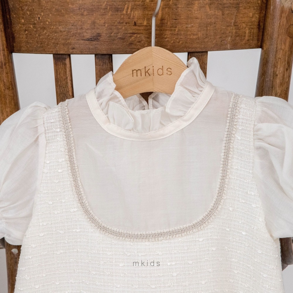 M-KIDS14｜(65-115cm) 雪紡小香風洋裝