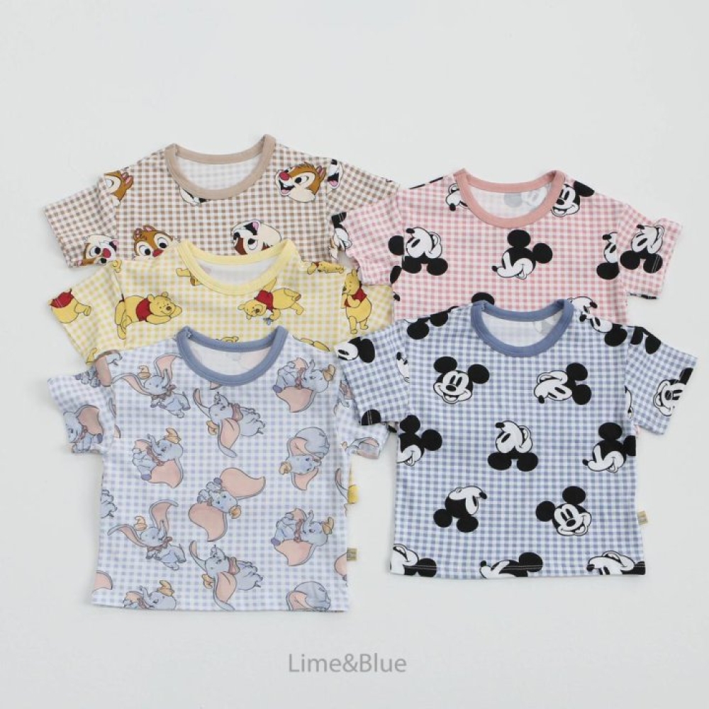 LIME&BLUE02｜(55-118cm MOM )  迪士尼親子居家服