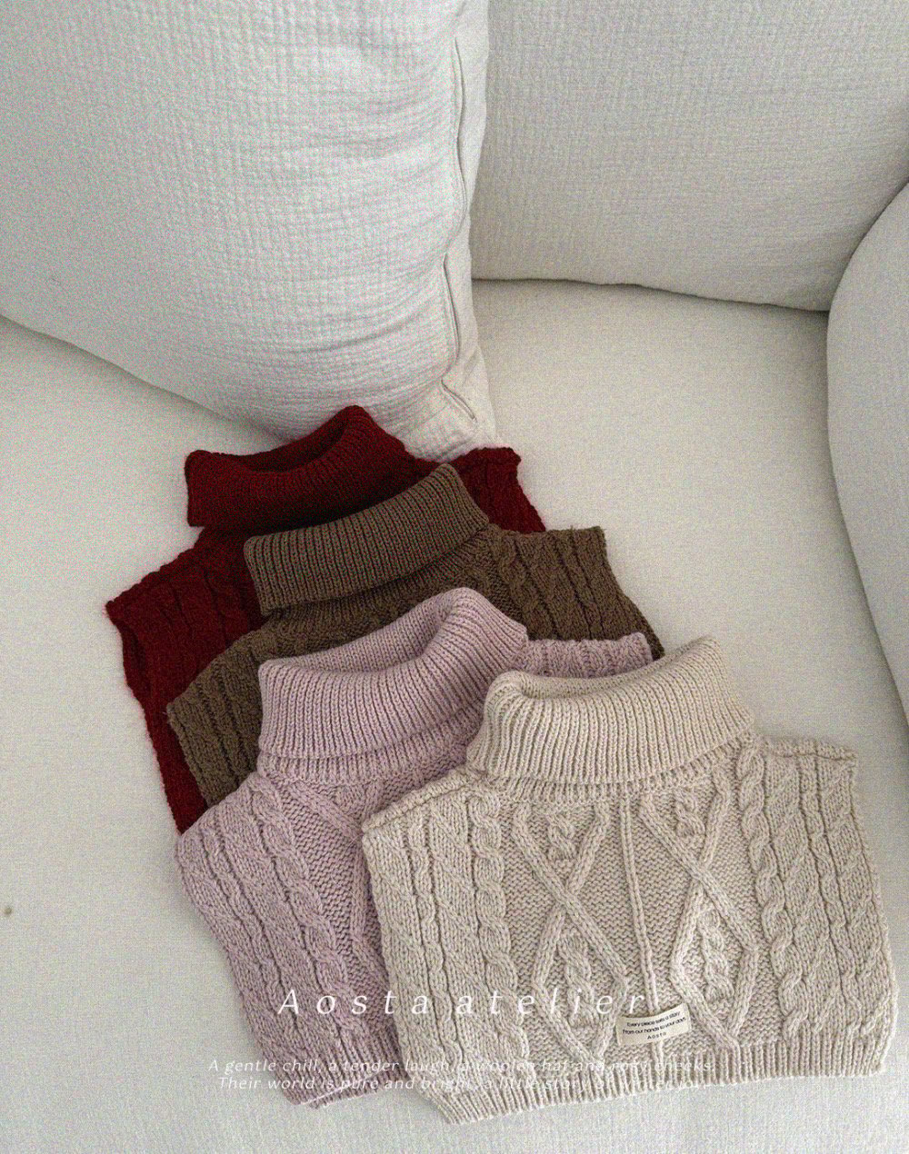 AOSTA11｜(6m-5y) 針織領背心