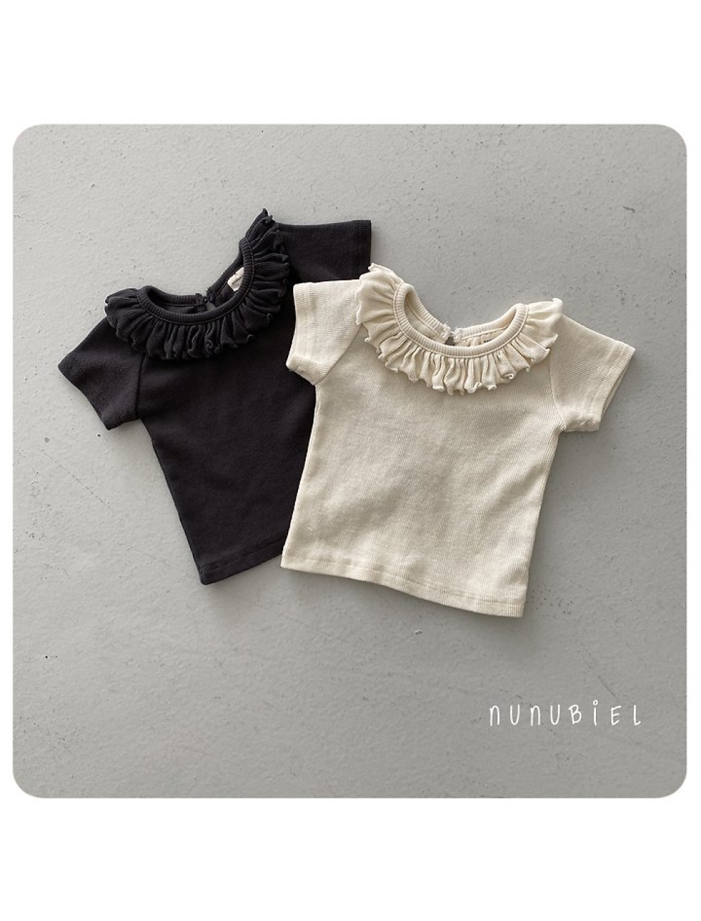 NUNU BIEL30|(65-115cm) 荷葉邊圓領上衣 NUNU BIEL30|(65-115cm) 荷葉邊圓領上衣