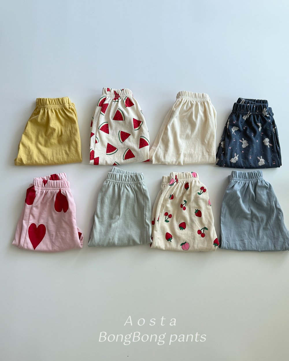 AOSTA18｜(6m-5y) 8款涼爽鬆緊束腳褲