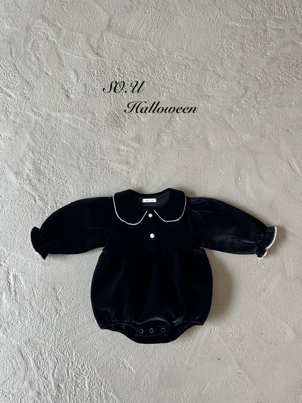 SO.U23｜(12m-18m)  絨毛翻領包屁衣