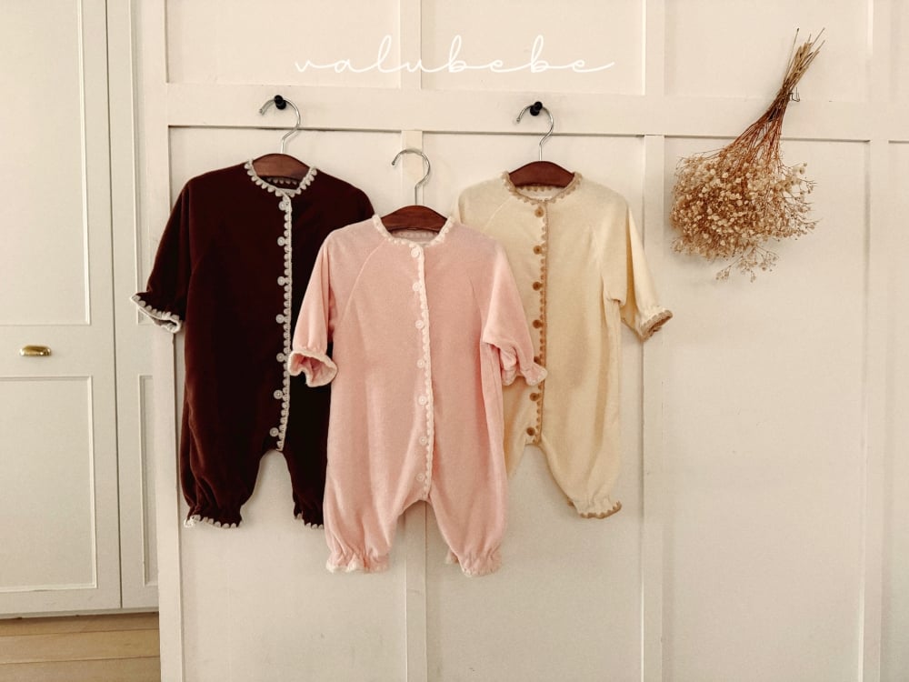 Valubebe36｜(65-80) 滾邊縮口連身衣