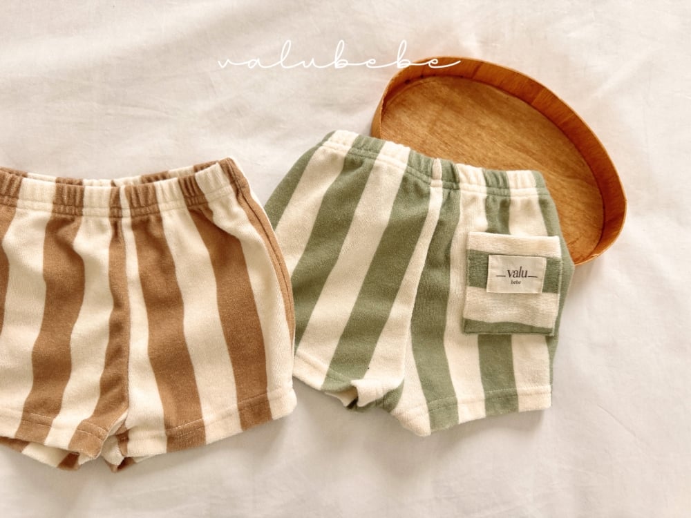 Valubebe 54｜(65-90cm) 條狀毛圈褲