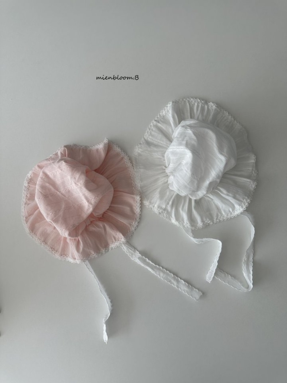 Bloom.b22｜(0m-18m) 蕾絲綁帶帽