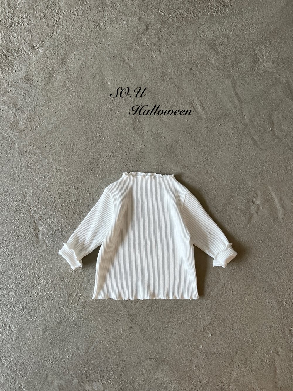 SO.U21｜(12m-M)  線條木耳邊上衣