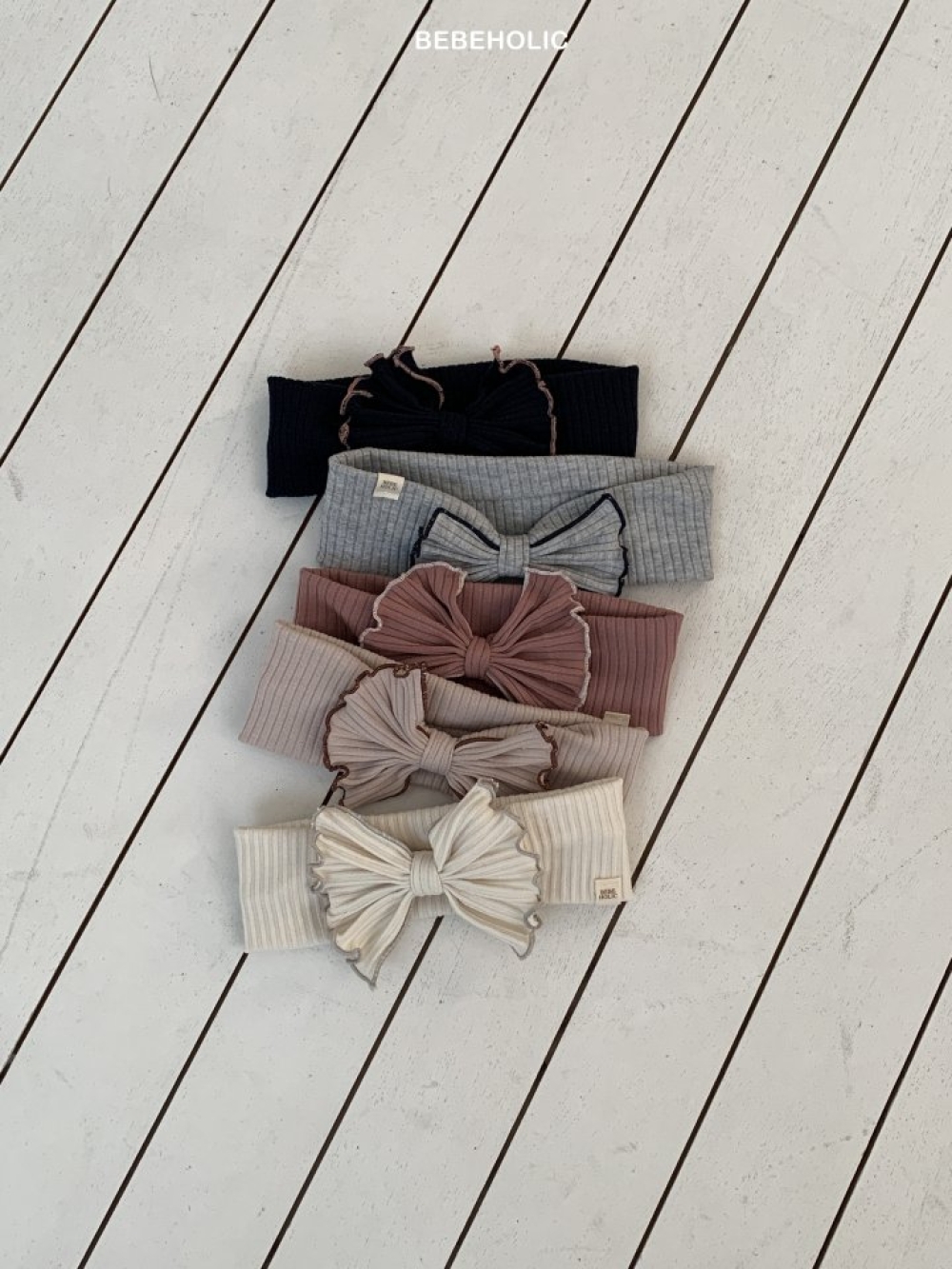 Bebe holic58｜(Free) 木耳邊蝴蝶髮帶