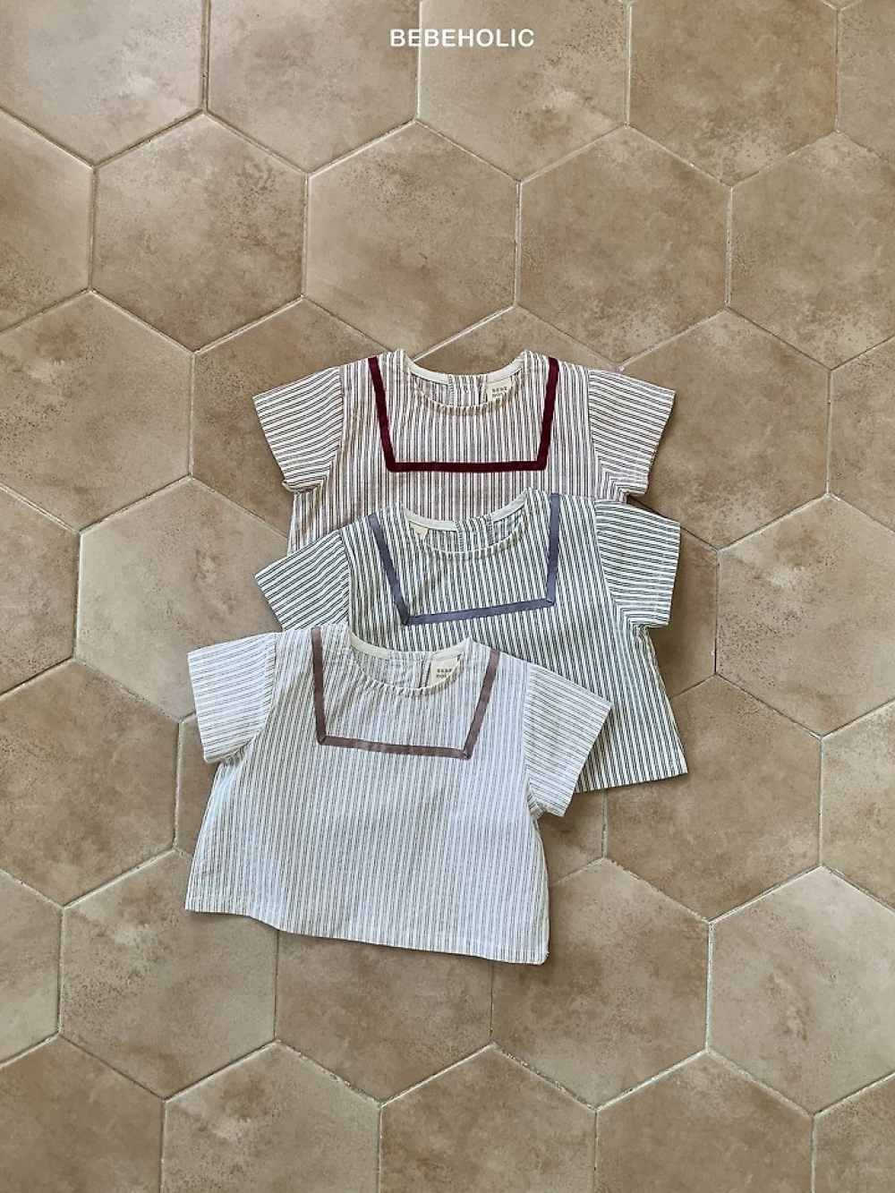 Bebe holic37｜(3m-18m) 造型線條上衣