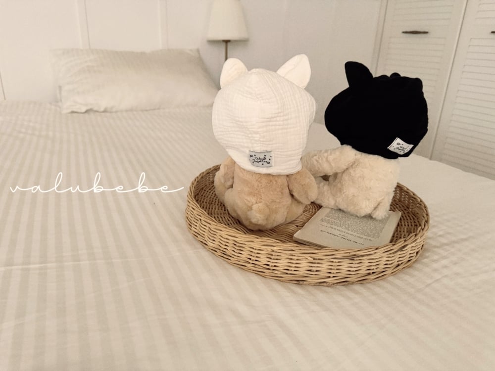 Valubebe23｜(65-90) 貓耳綁帶帽