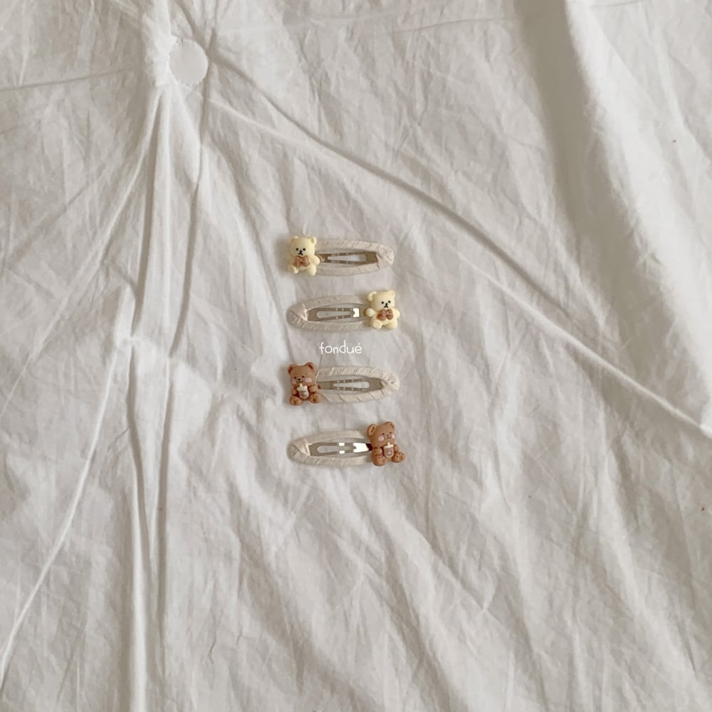 Fondue 44｜(Free)  熊熊髮夾