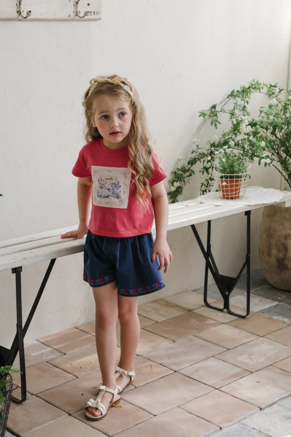 FLO15｜(75-140) 拼布圖上衣