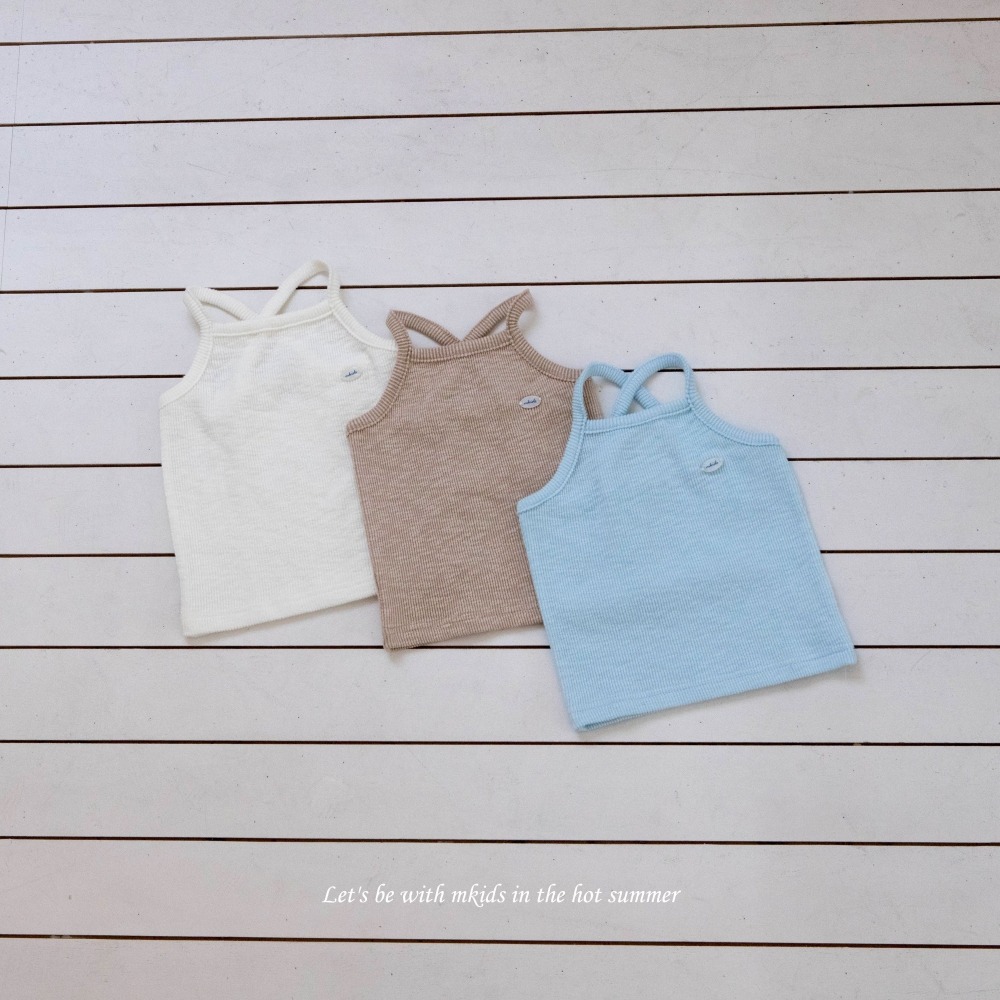 M-KIDS01｜(65-115cm) 細肩帶小標背心
